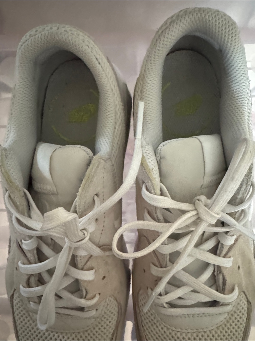 Nike Air Max partial suede upper Women's Sneakers in Cream/White - Picture 6 of 10